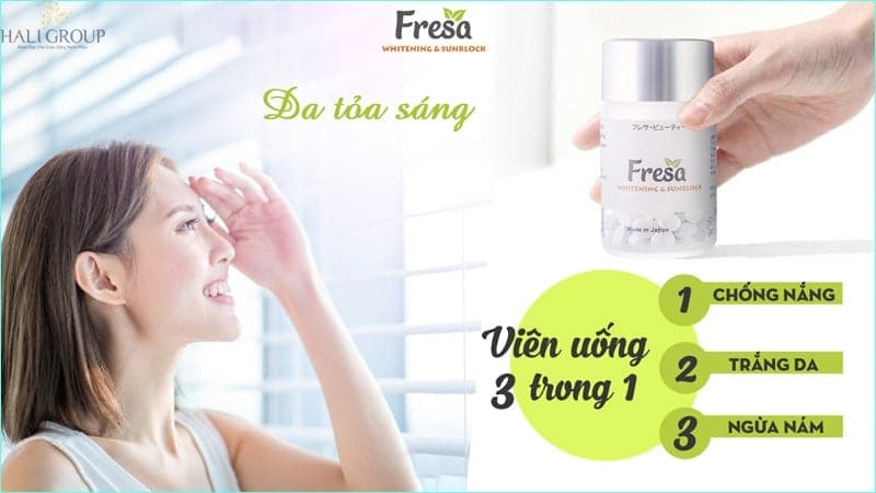 viên uống fresa dưỡng trắng da bằng thành phần đặc biệt