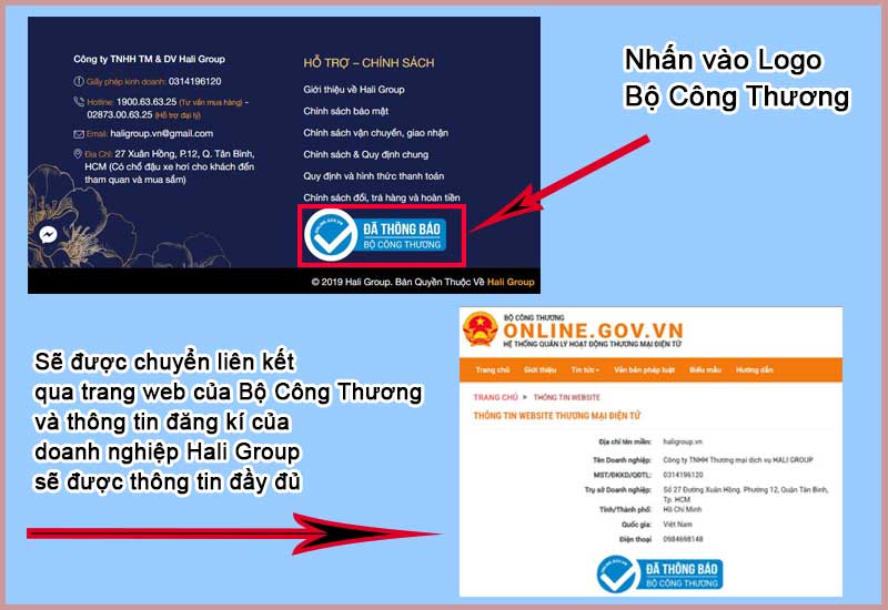 Hali Group đã đăng ký với bộ công thương