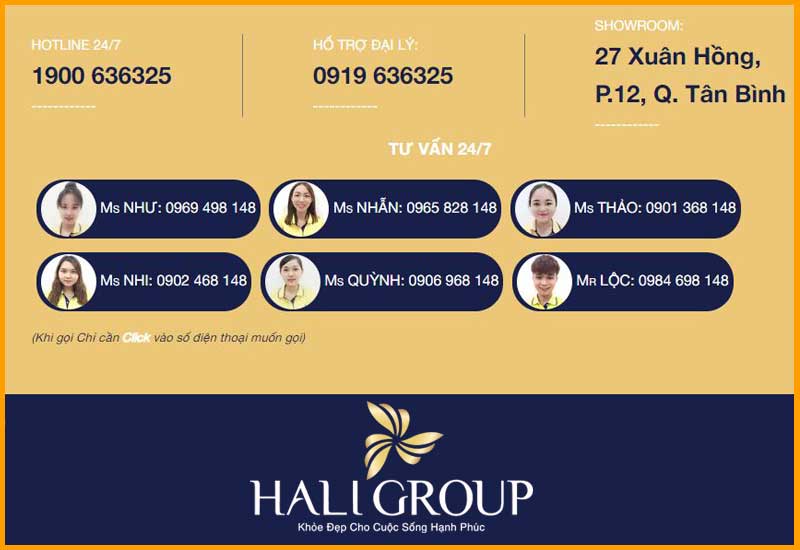 đội ngũ tư vấn chuyên nghiệp khi mua hàng tại Hali Group