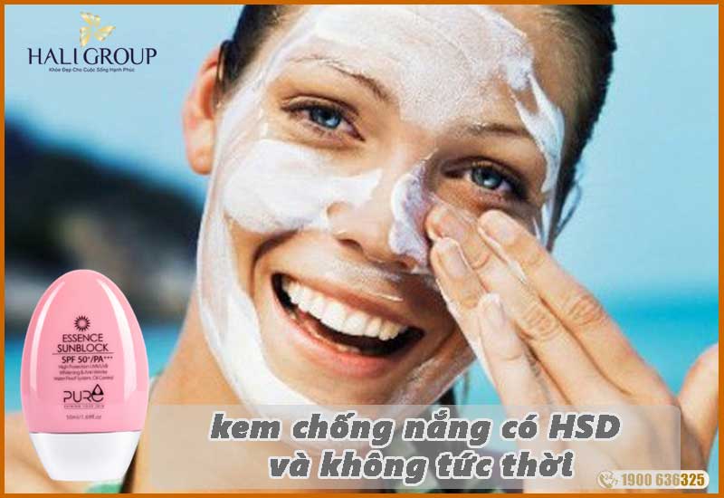 khả năng tức thời và hạn sử dụng kem chống nắng