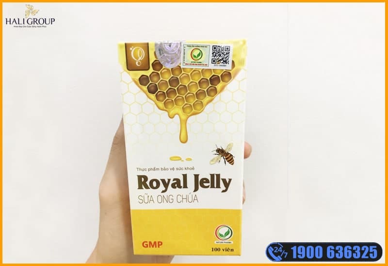 quan sát trực quang sản phẩm viên uống sữa ong chúa schon royal jelly