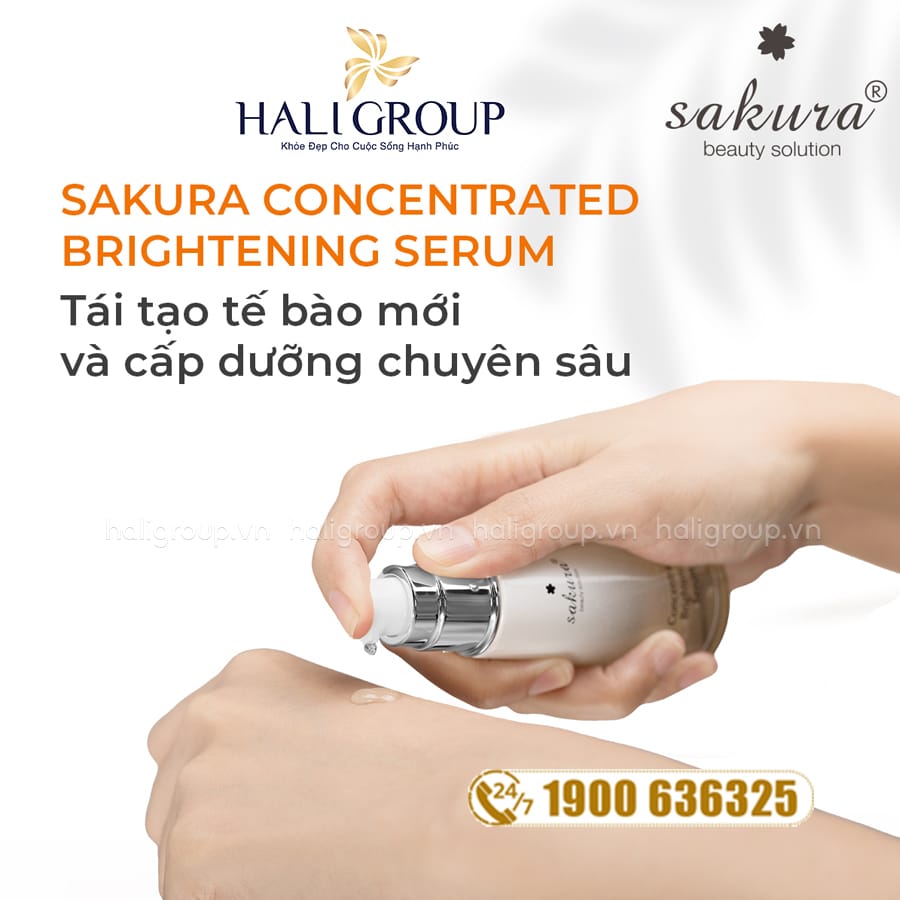 Serum Dưỡng Sáng, Giảm Nếp Nhăn Sakura Concentrated Brightening Serum
