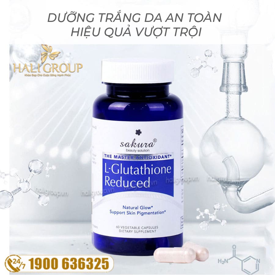 Viên Uống L-Glutathione Reduced Sakura mẫu mới