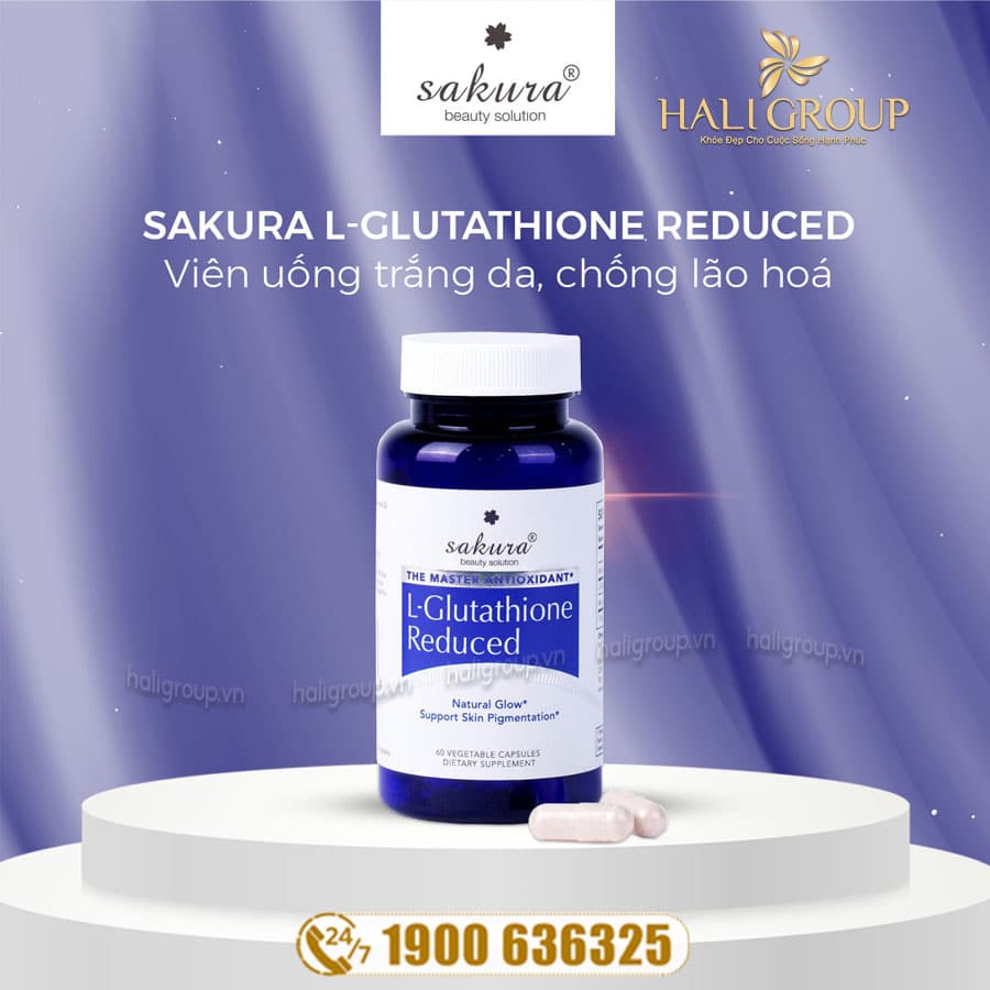 Viên Uống L-Glutathione Reduced Sakura mẫu mới