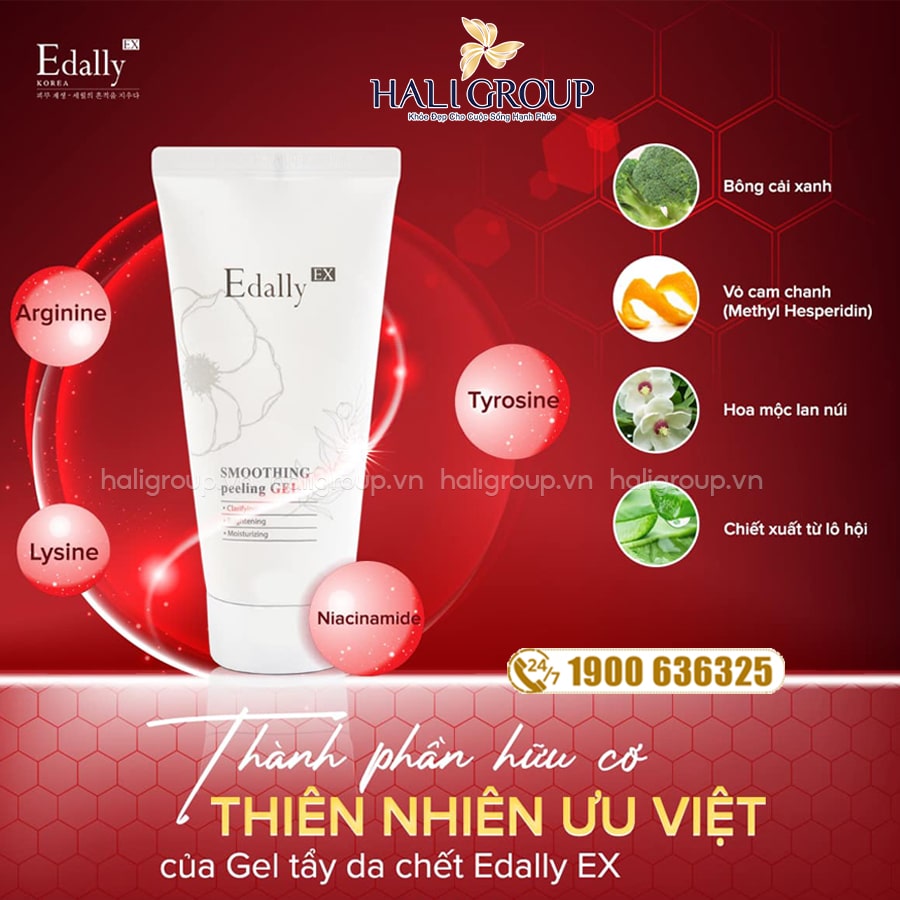 thành phần gel tẩy tế bào chết edally ex