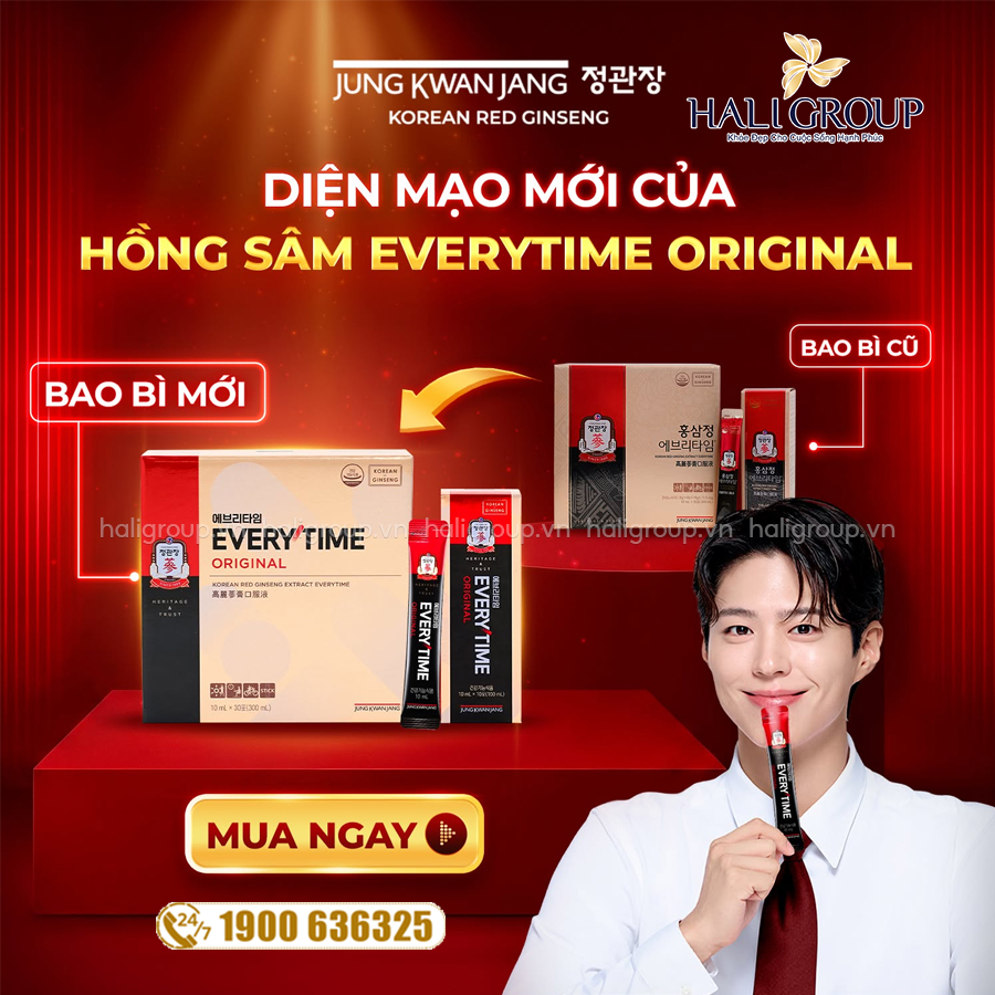 Tinh Chất Hồng Sâm Pha Sẵn KGC Jung Kwan Jang Everytime Original (Mẫu Mới)