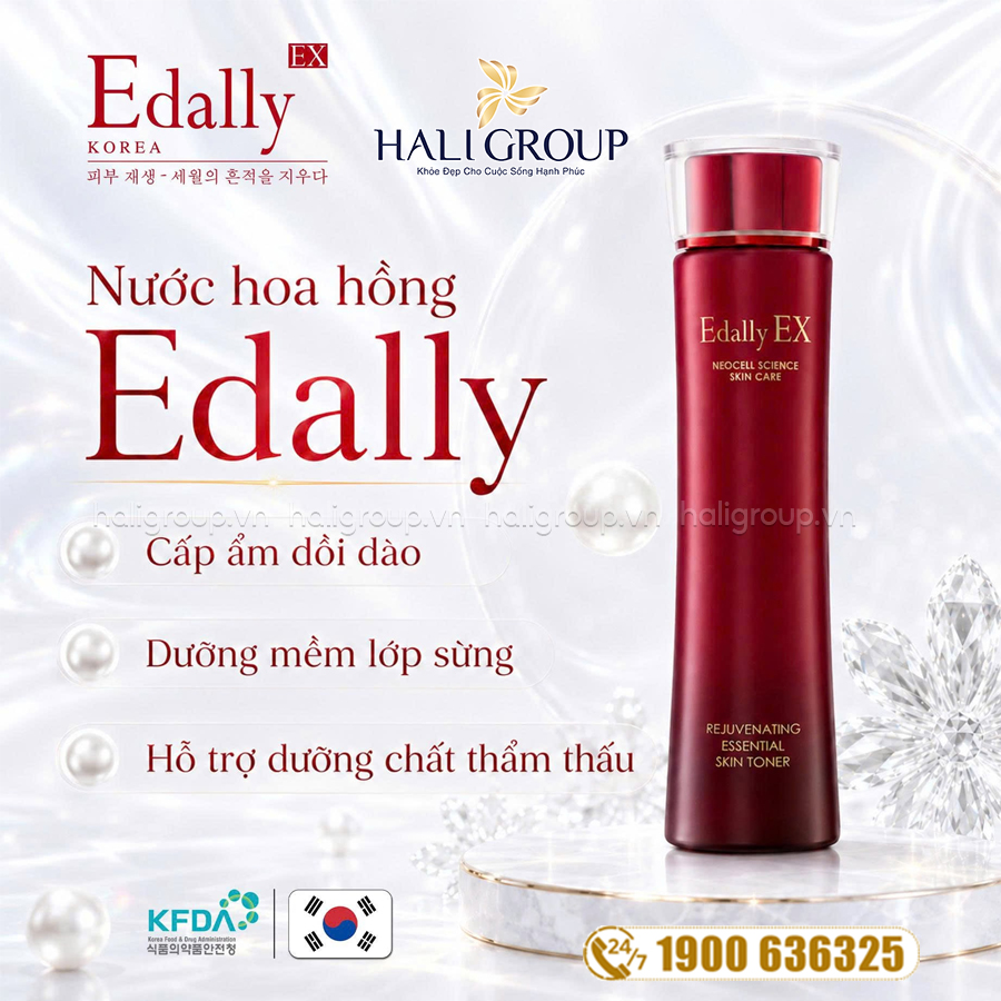 công dụng Nước Hoa Hồng Edally Ex