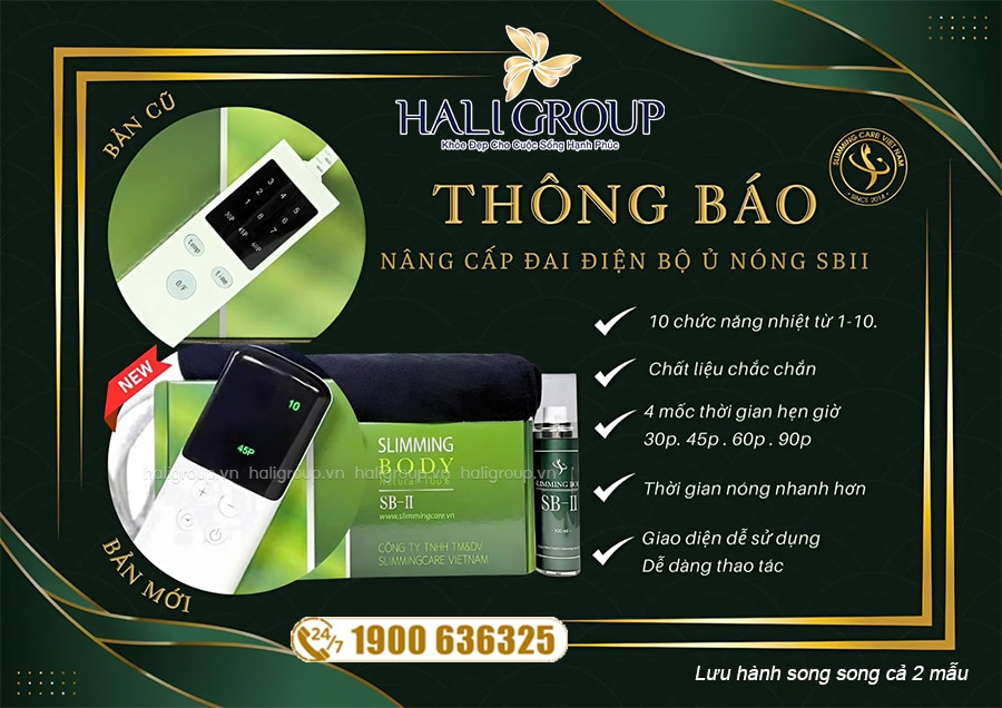 bộ ủ nóng slimming body SB-II mẫu mới