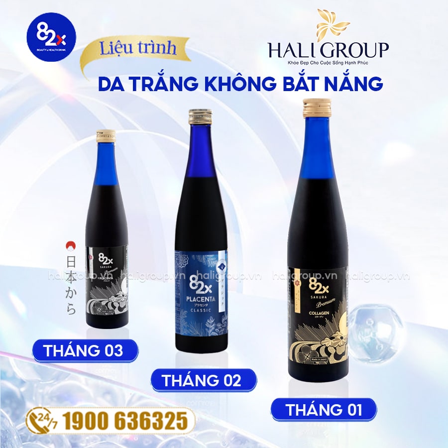 cách dùng liệu trình 82x da trắng không bắt nắng