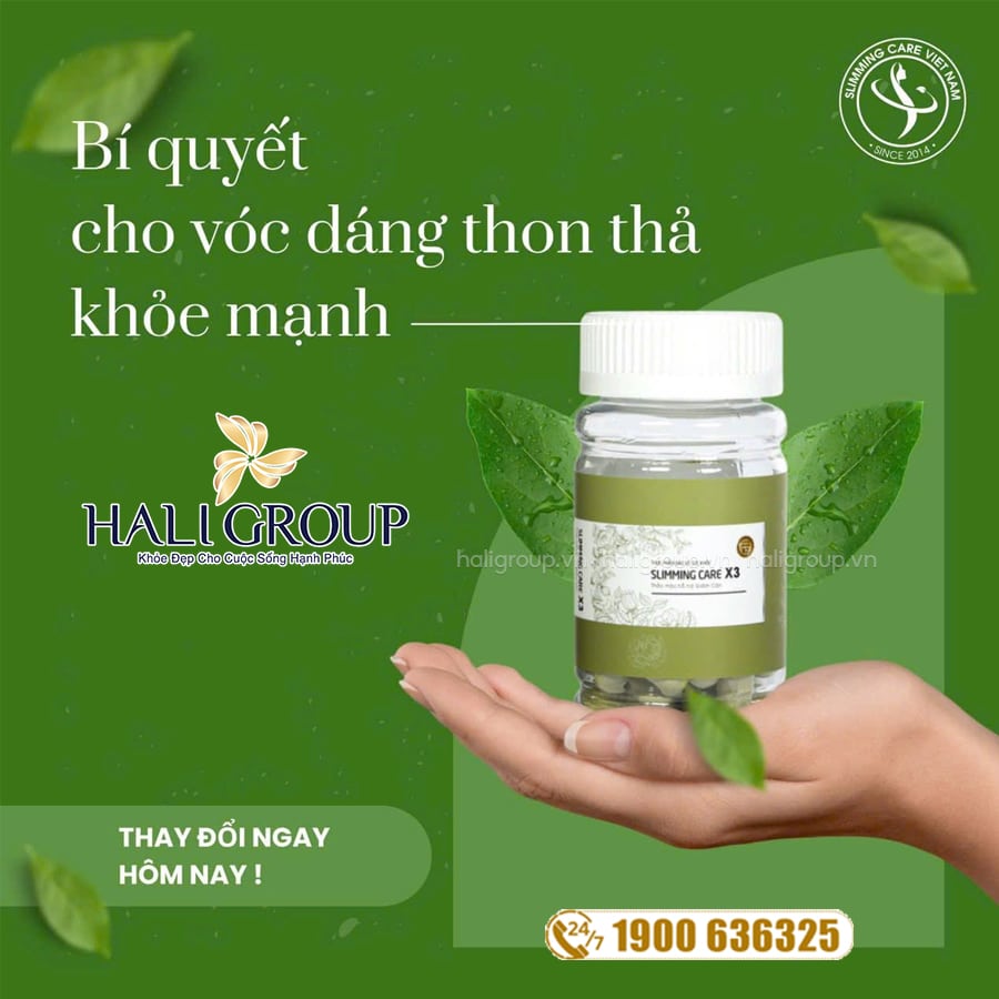 công dụng viên thảo mộc giảm cân slimming care x3