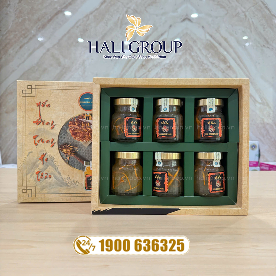 công dụng Yến Đông Trùng Hạ Thảo Kim Cương Vàng Hộp Giấy