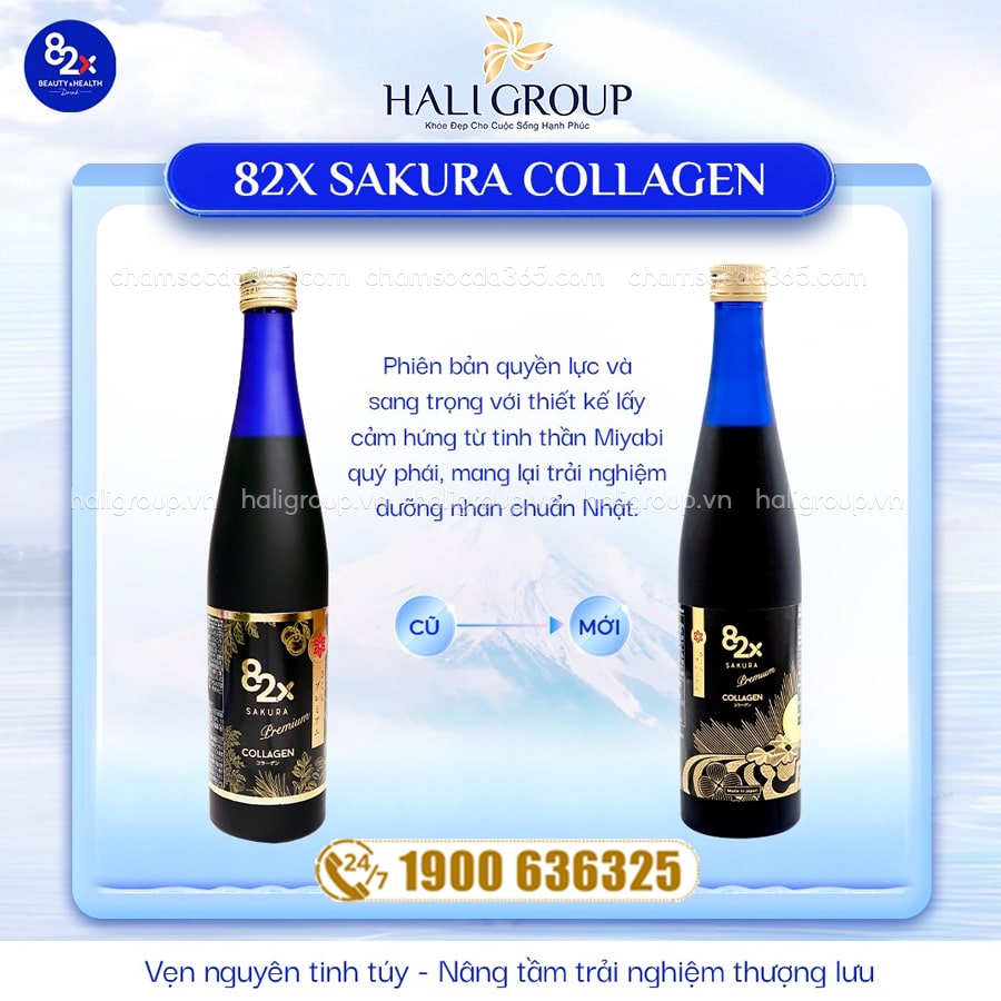 82x Sakura Collagen Premium mẫu mới