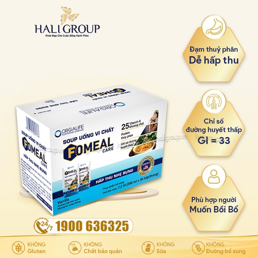 Fomeal Care Soup Uống Vi Chất Hấp Thu Bồi Bổ Cơ Thể