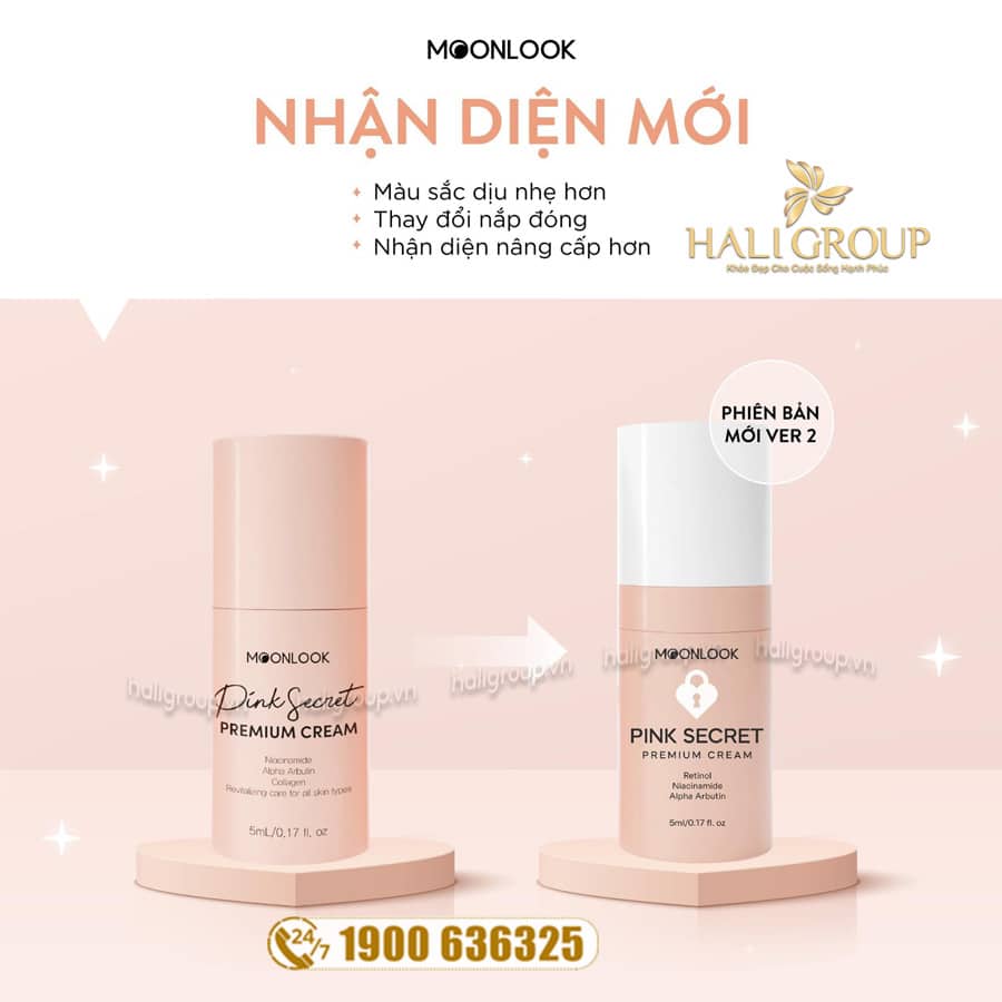 Kem Retinol Hồng Nhũ Hoa Cao Cấp MoonLook [Phiên Bản Mới]