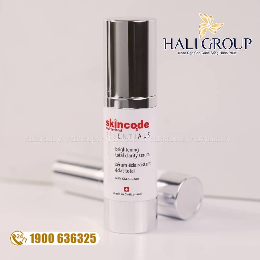 công dụng Huyết Thanh Dưỡng Sáng Giảm Nám Skincode Alpine White Brightening Total Clarity