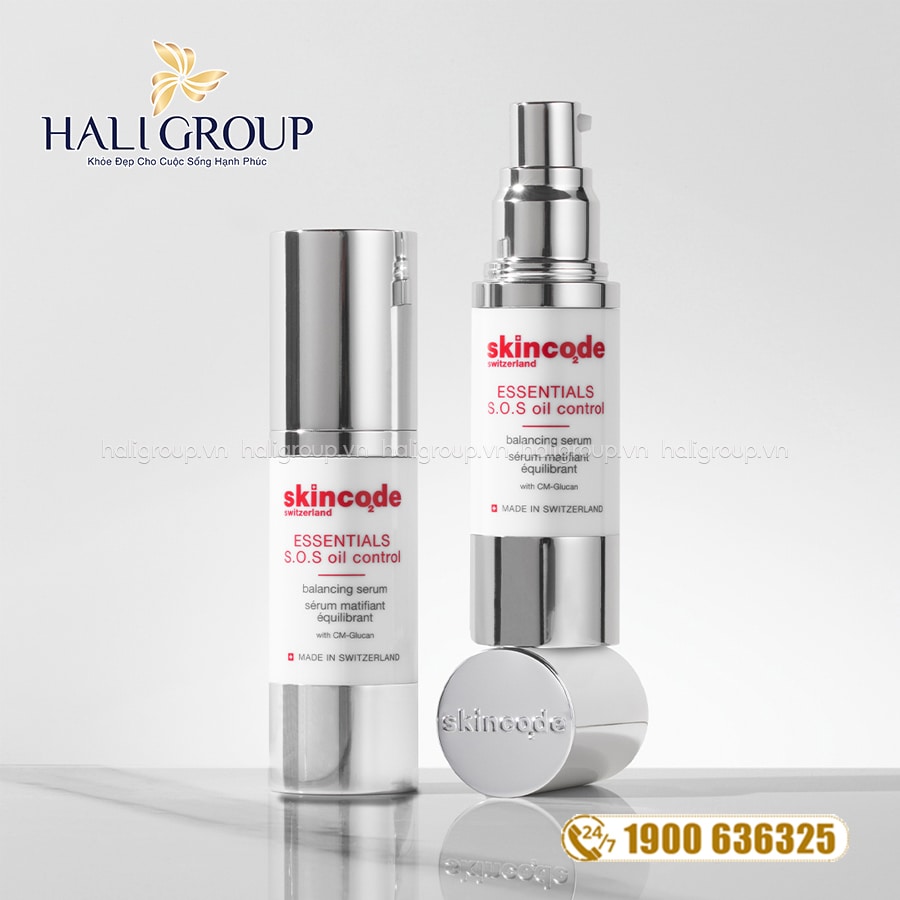 Tinh Chất Giảm Mụn Kiểm Soát Dầu Skincode Essentials S.O.S Oil Control Balancing Serum