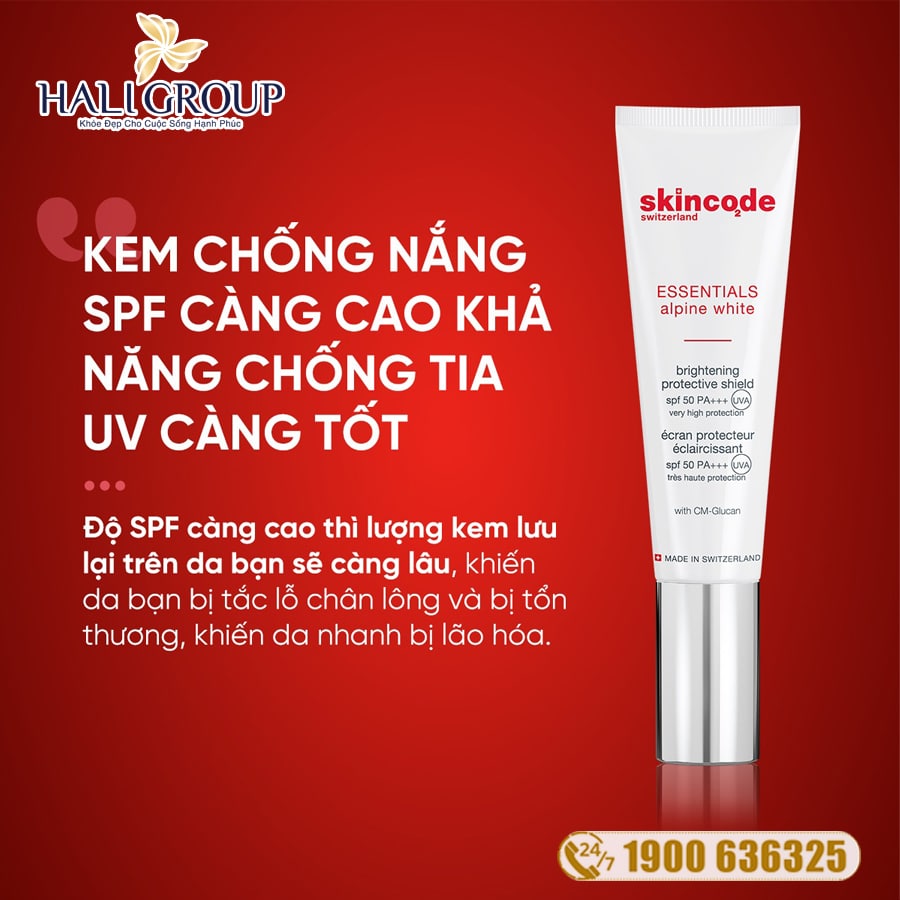 Skincode Alpine White Brightening Protective Shield SPF50/PA+++