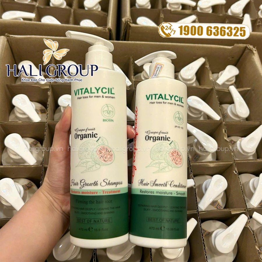thành phần Bộ Dầu Gội Xả Bưởi Vitalycil Ngăn Rụng Tóc