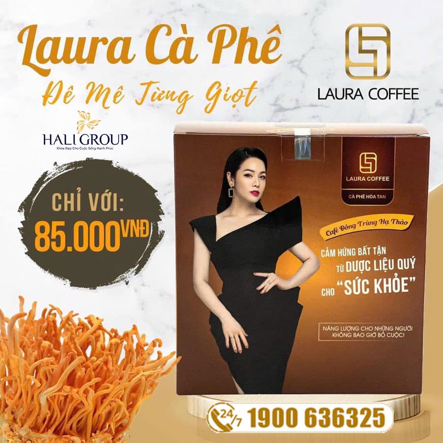 cà phê đông trùng hạ thảo laura sunshine nhật kim anh