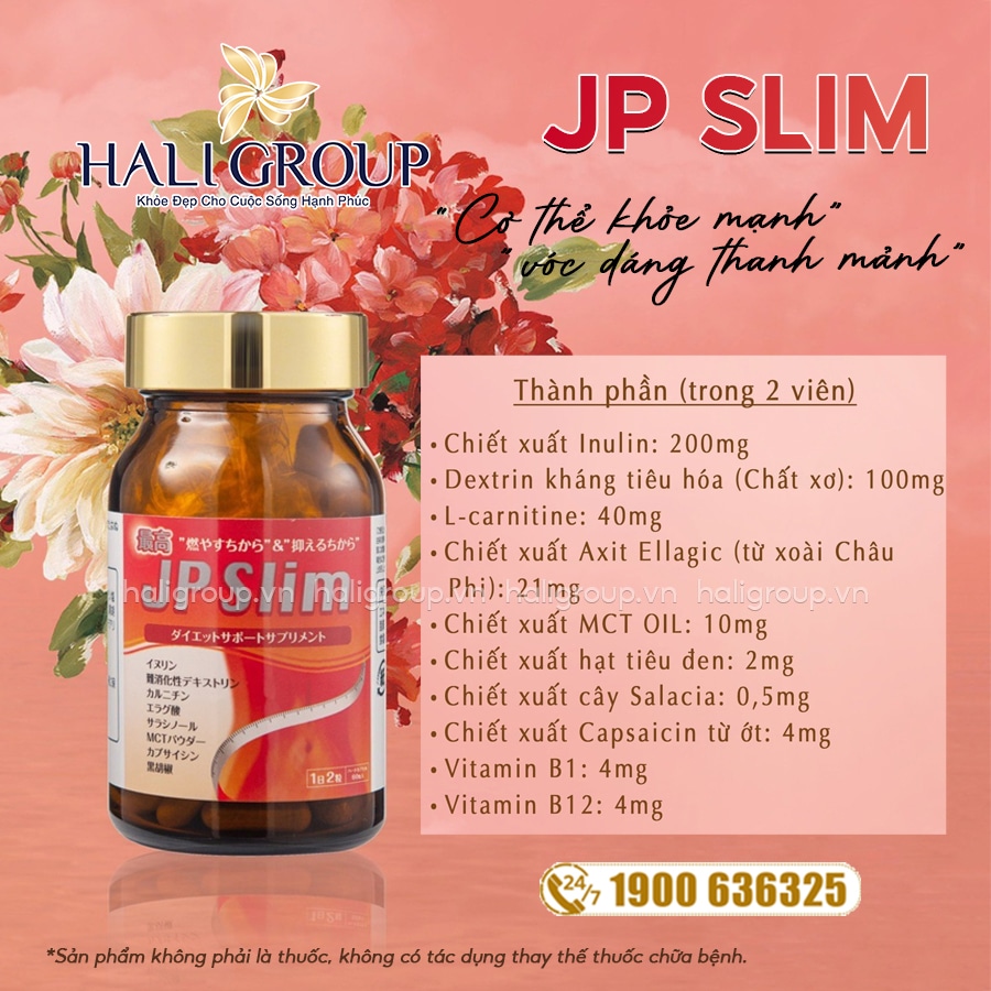 thành phần viên uống jp slim jpanwell