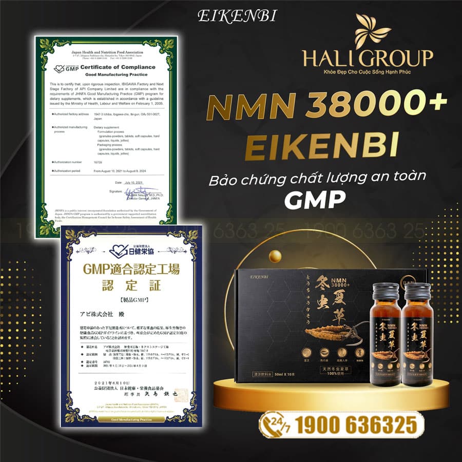 giấy chứng nhận nmn 38000 eikenbi