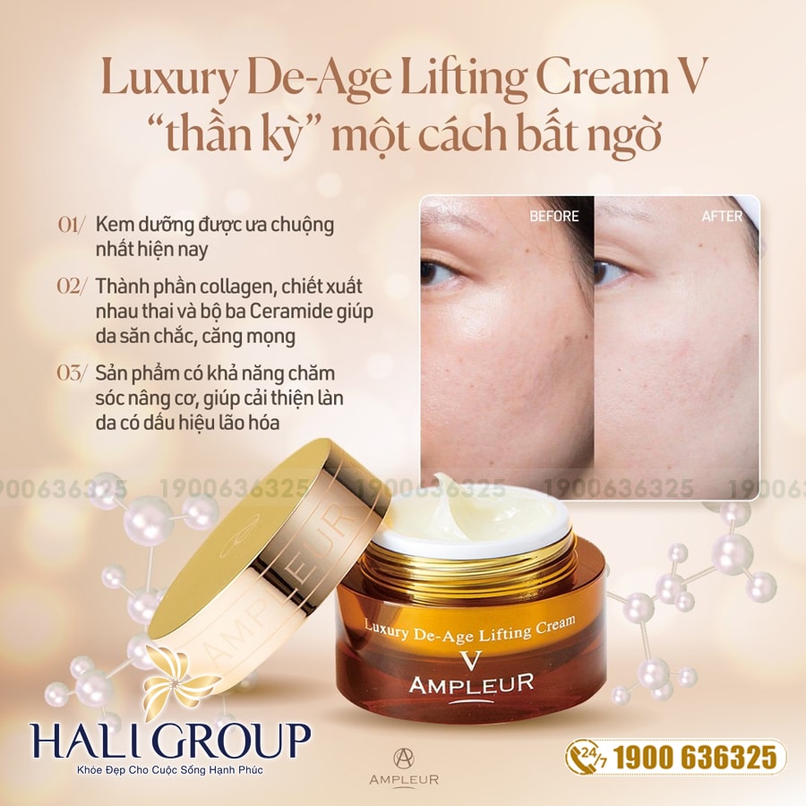 Kem Dưỡng Chống Lão Hóa Ampleur Luxury De-Age Lifting Cream V