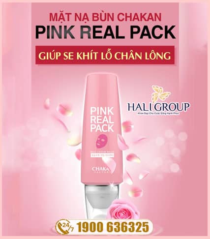 Mặt Nạ Bùn Se Khít Lỗ Chân Lông Chakan Pink Real Pack