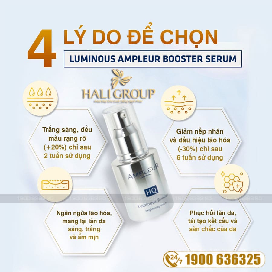 Serum AMPLEUR Luminous HQ Booster Nhật Bản