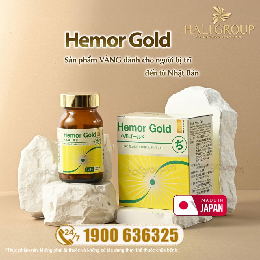 Hemor Gold jpanwell - Viên Uống Hỗ Trợ Cho Người Bệnh Trĩ