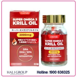 Viên Uống Dầu Nhuyễn Thể Super Omega 3 Krill Oil 2000mg Eikenbi