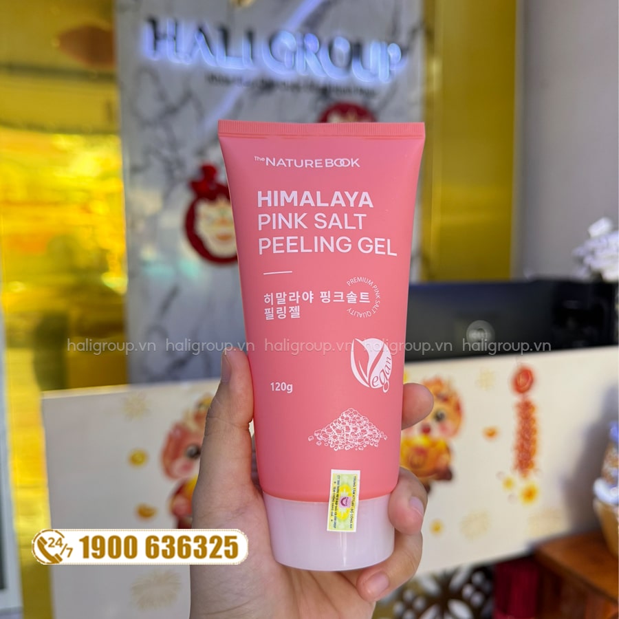 công dụng gel tẩy tế bào chết muối hồng the nature book