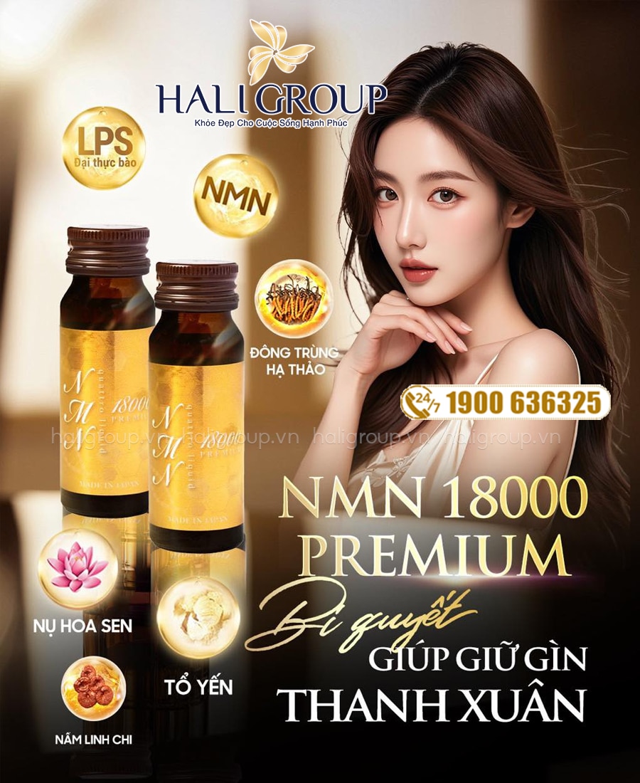 công dụng nước uống nmn 18000 premium quattro liquid