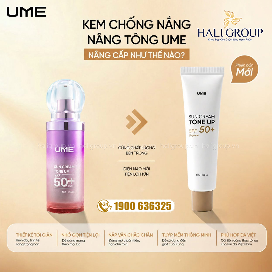 kem chống nắng ume mẫu mới