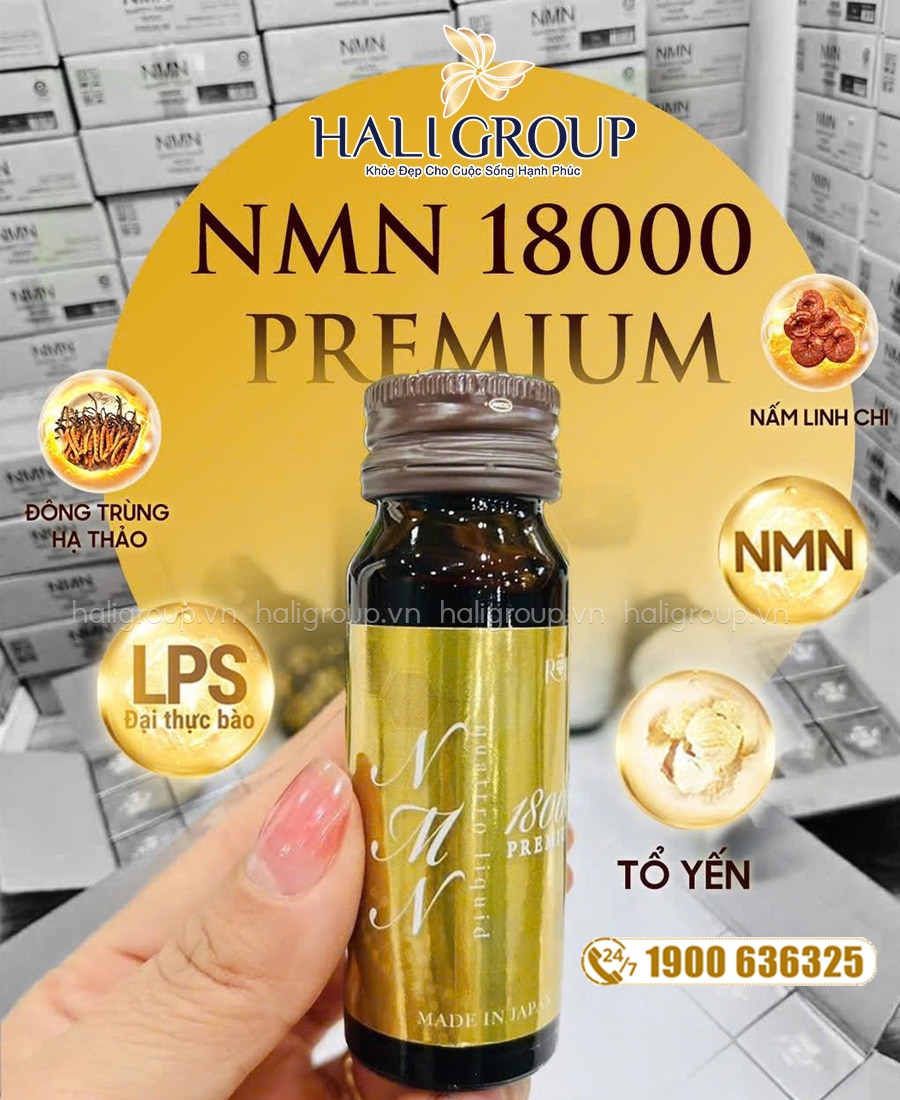thành phần nước uống nmn 18000 premium quattro liquid