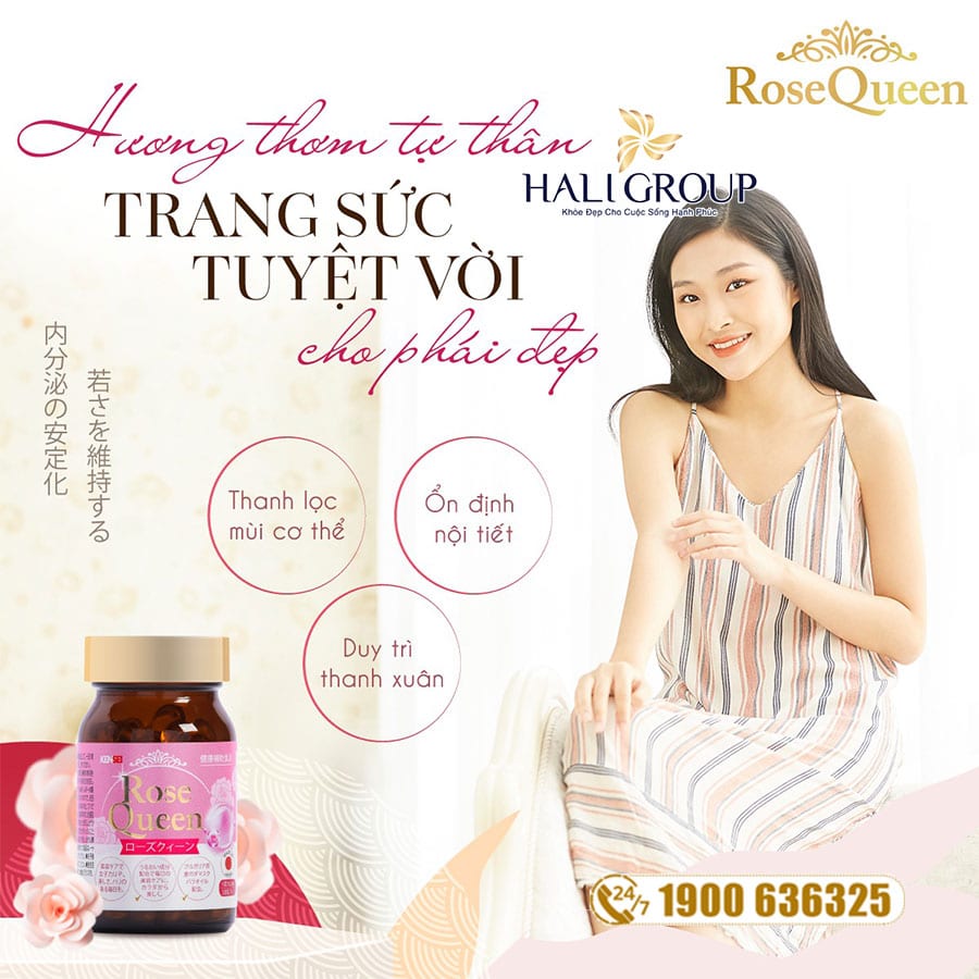 công dụng viên uống cân bằng nội tiết Rose Queen