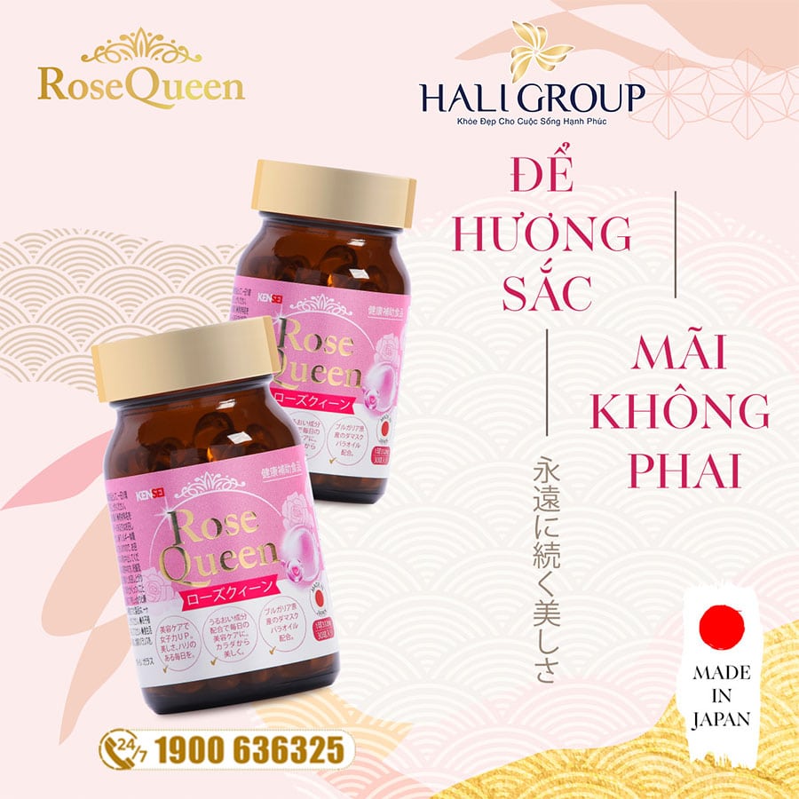 viên uống cân bằng nội tiết Rose Queen Nhật Bản