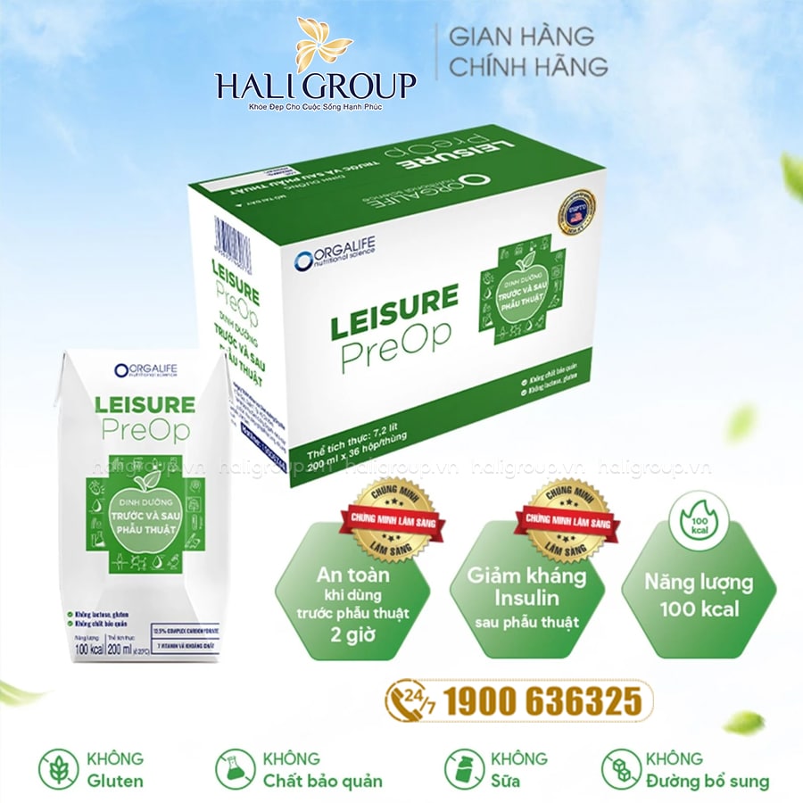 thực phẩm dinh dưỡng y học leisure preop