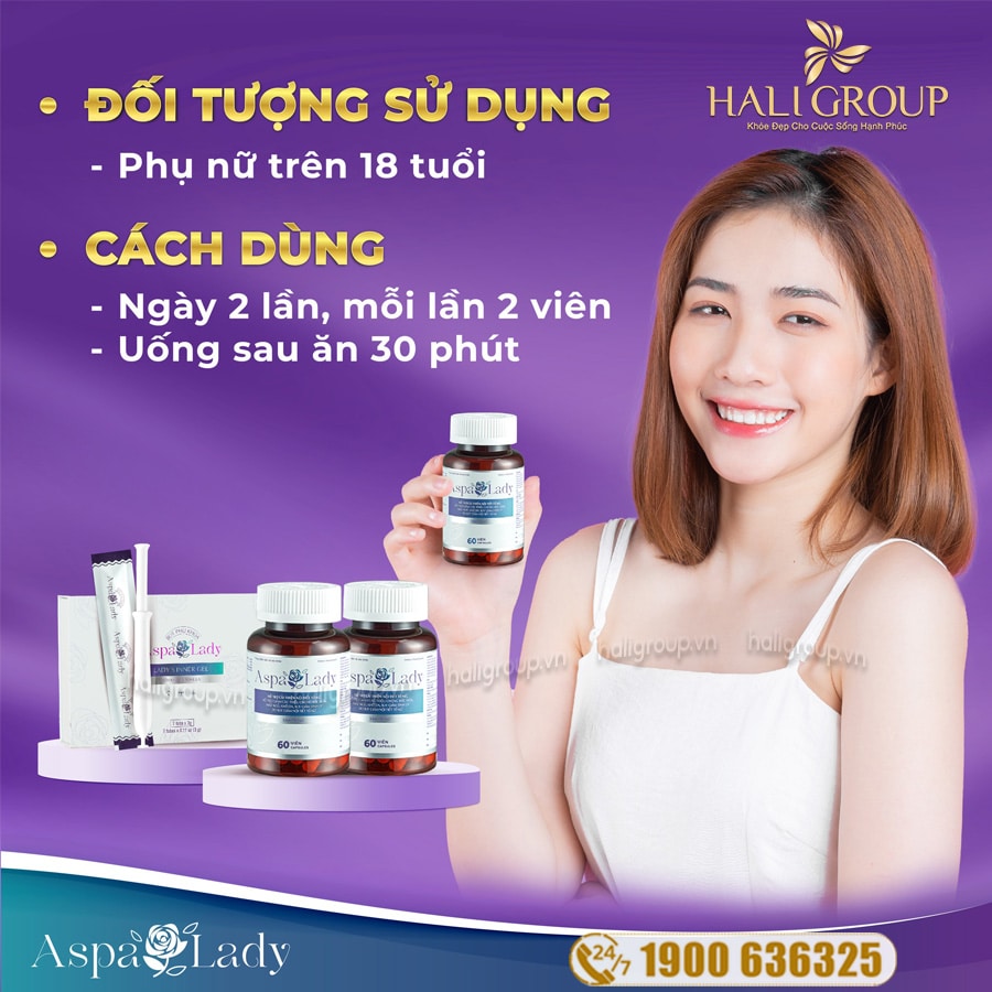 Aspa Lady Viên Uống Cân Bằng Nội Tiết Tố Nữ