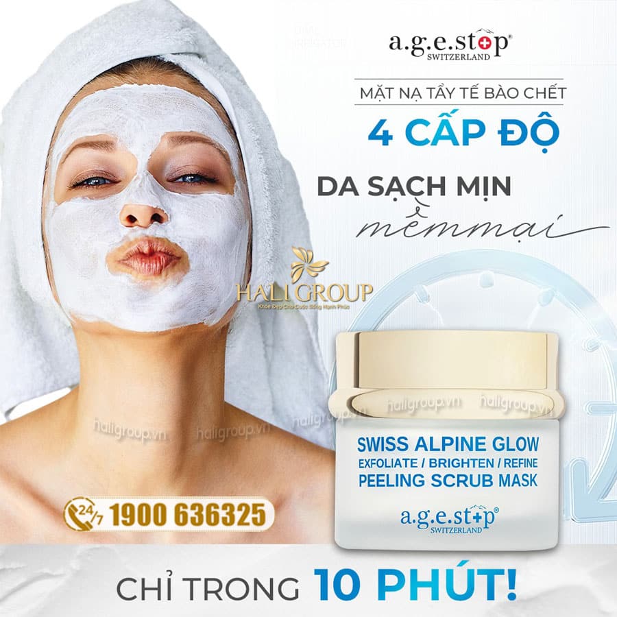 Mặt Nạ Hạt Khoáng Agestop Swiss Alpine Glow Peeling Scrub Mask