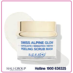 Mặt Nạ Hạt Khoáng Agestop Swiss Alpine Glow Peeling Scrub Mask – Tẩy Tế Bào Chết, Làm Sáng Và Thanh Lọc Da