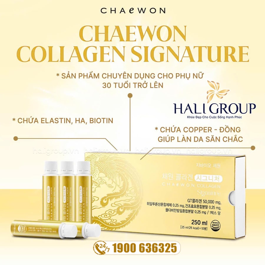 công dụng Nước Uống Collagen Chaewon Signature 5000mg Hàn Quốc