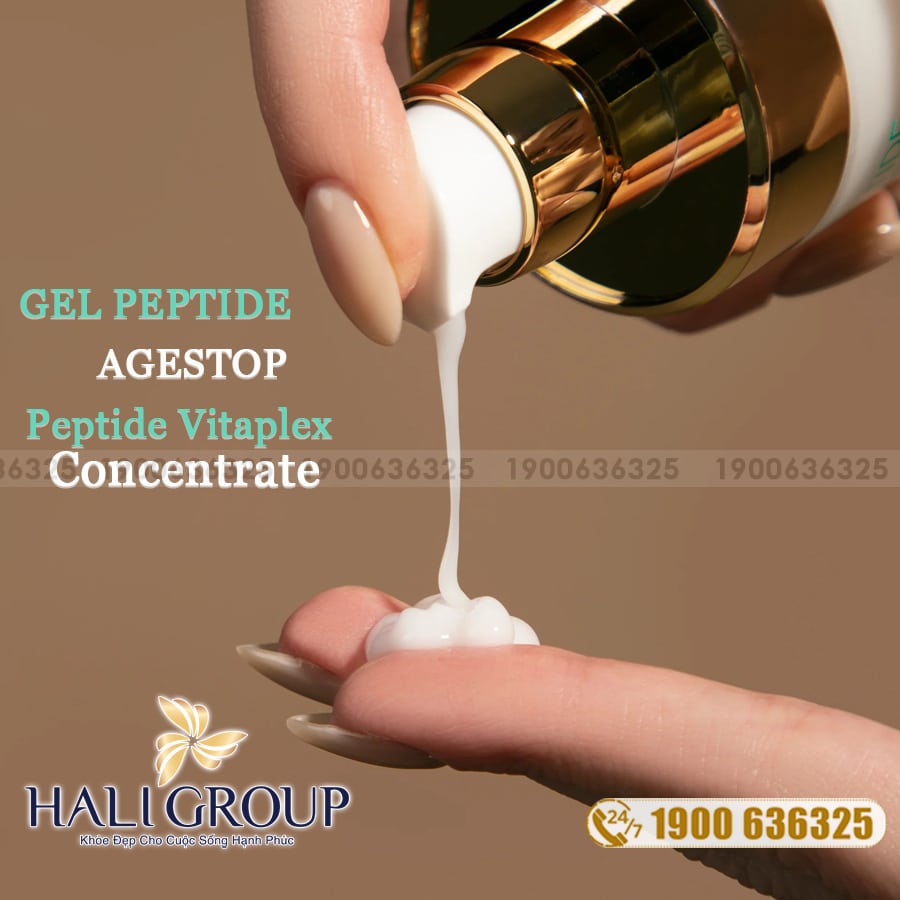 Gel Peptide Làm Dịu & Sáng Da Agestop Peptide Vitaplex Concentrate