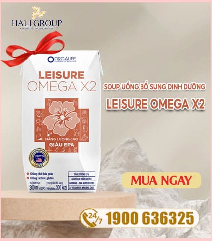 Soup Uống Dinh Dưỡng Leisure Omega X2 - Năng Lượng Cao, Giàu EPA