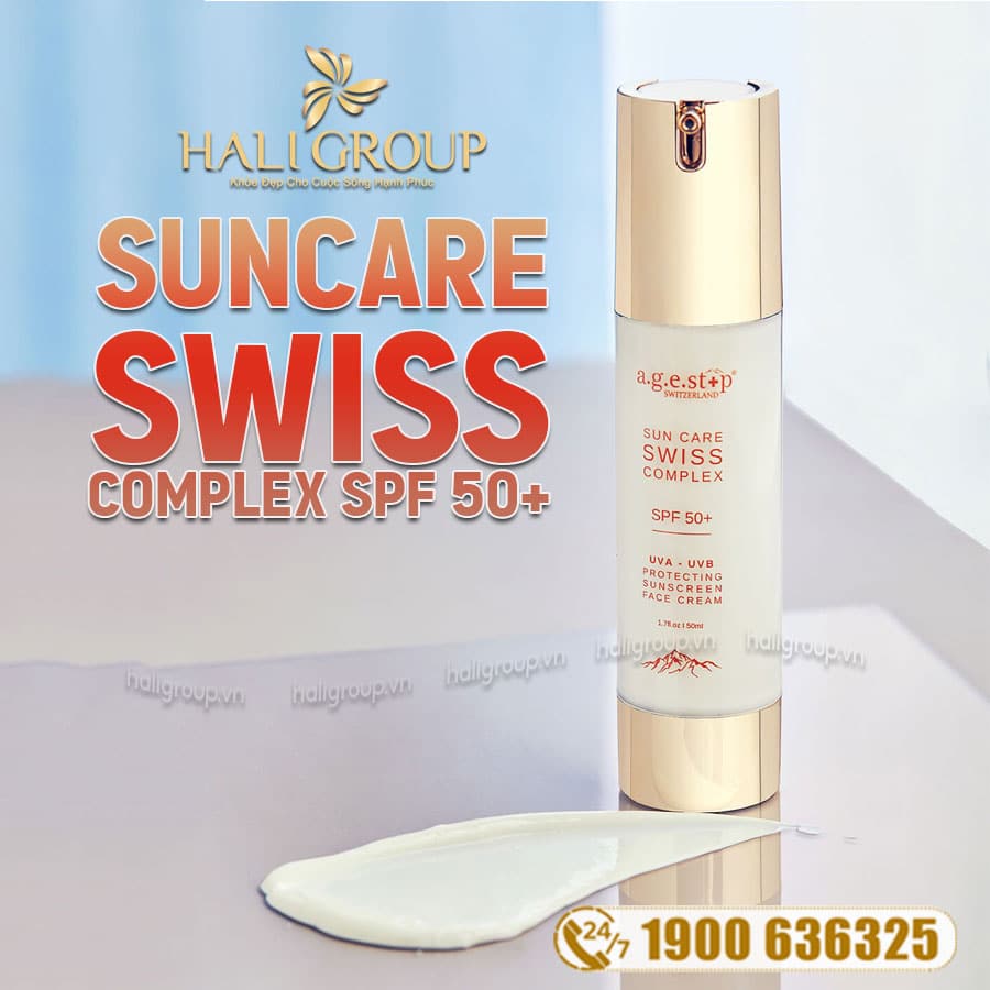 Kem Chống Nắng Phổ Rộng Agestop Swiss Suncare Complex SPF 50+