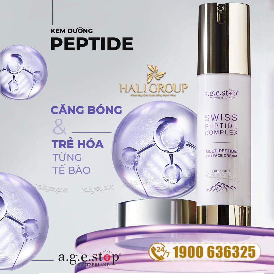 Kem Dưỡng Peptide Agestop Swiss Peptide Complex Face Cream