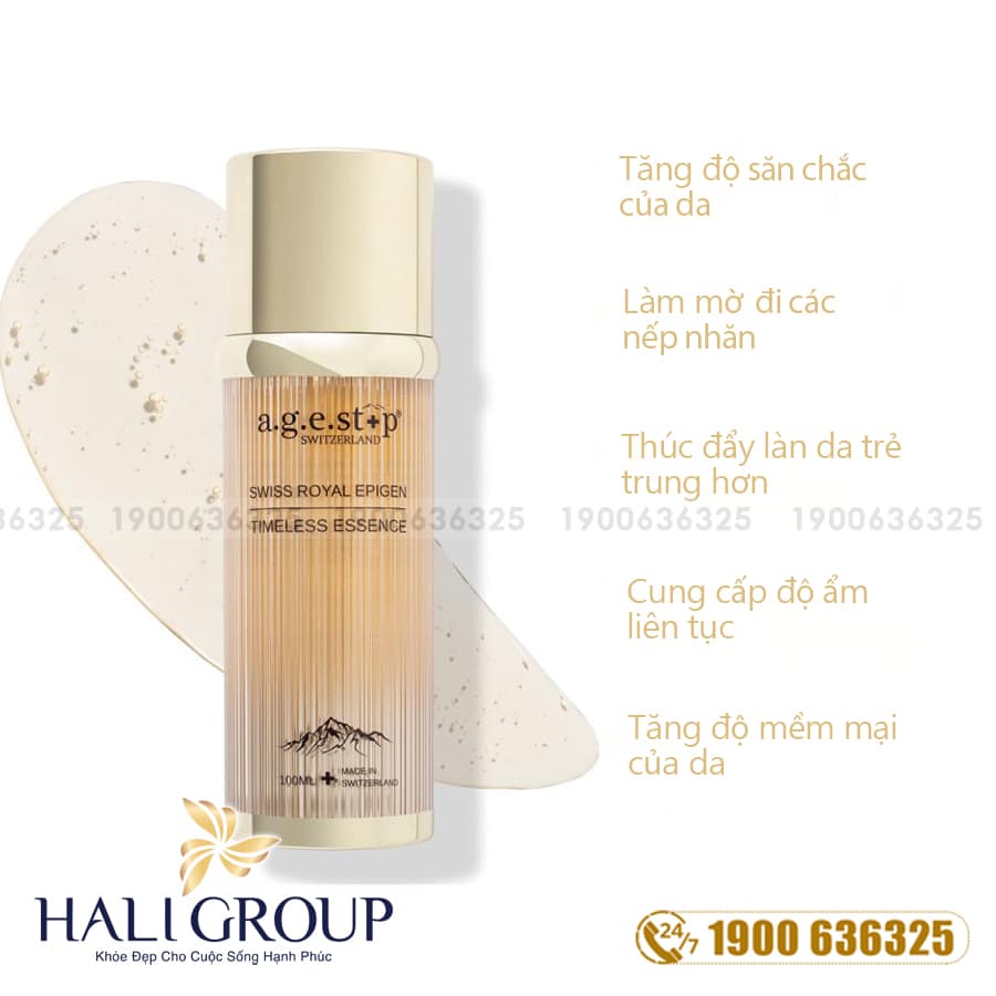 Nước Cân Bằng Săn Chắc Và Sáng Da Agestop Swiss Royal Epigen Timeless Essence