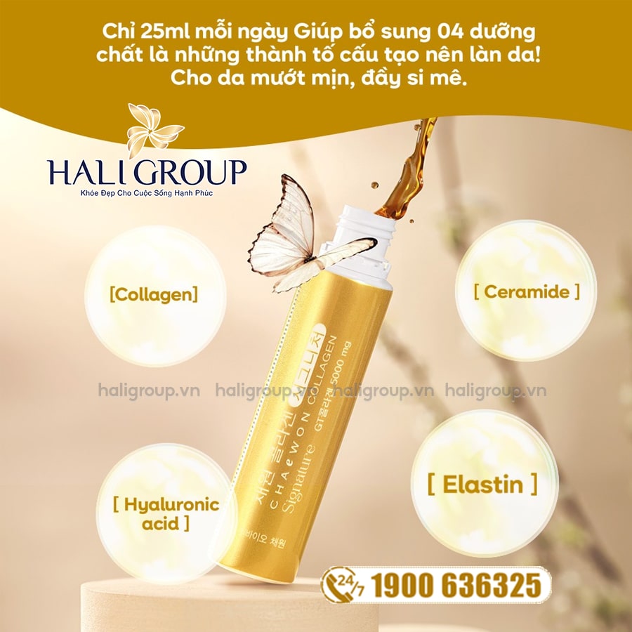 thành phần Nước Uống Collagen Chaewon Signature 5000mg Hàn Quốc