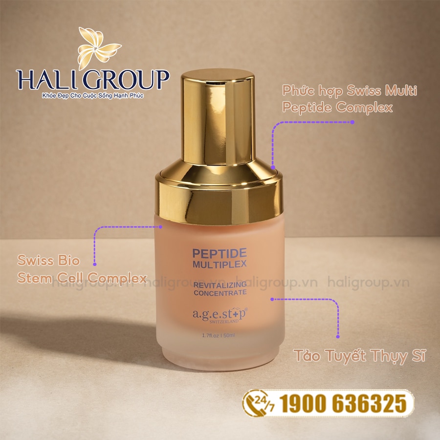 thành phân Tinh Chất Peptide Dưỡng Ẩm Đa Tầng & Trẻ Hóa Da Agestop Peptide Multiplex Concentrate