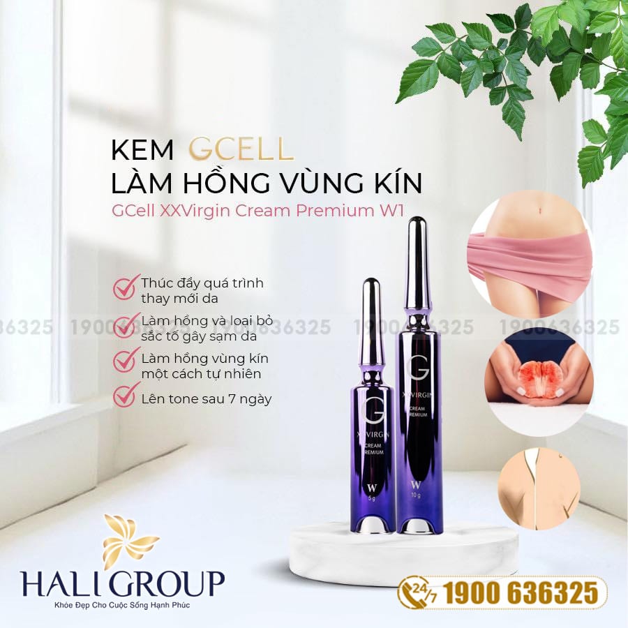 Kem Hồng Vùng Kín Cao Cấp GCELL XX VIRGIN W