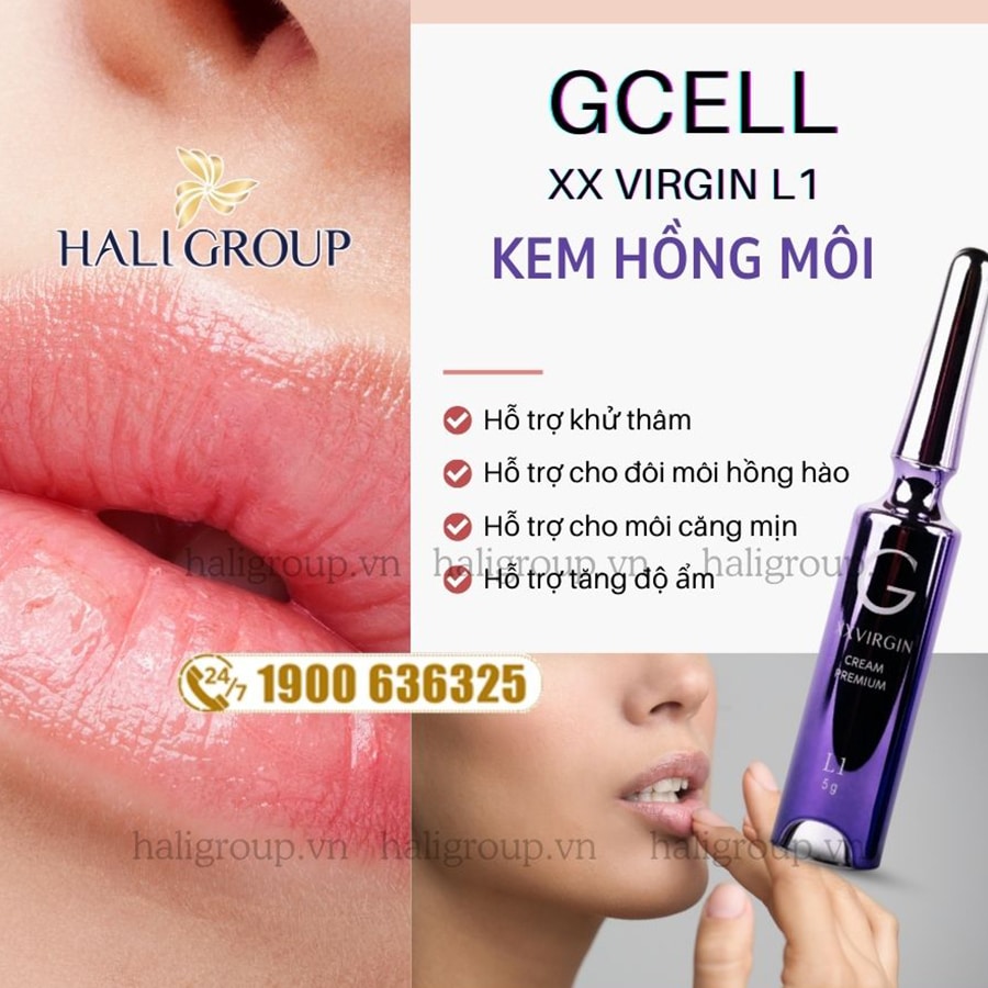 công dụng Kem Hồng Môi GCELL XX VIRGIN L1